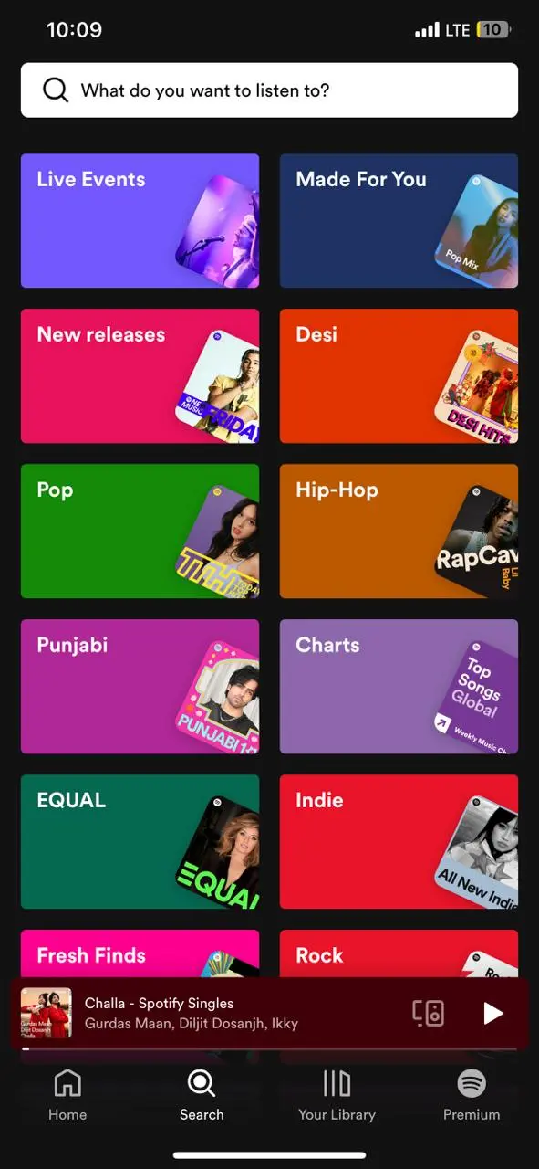 Genre on Spotify Screen Shot