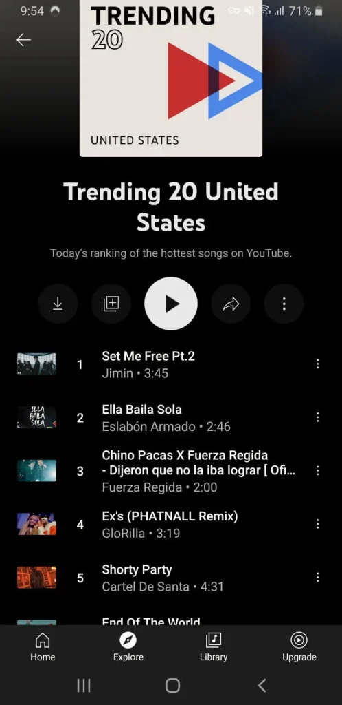 Comparison between YouTube Music And Spotify