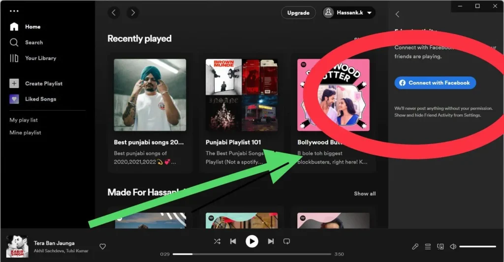 How to Add Friends on Spotify Pc Step 2