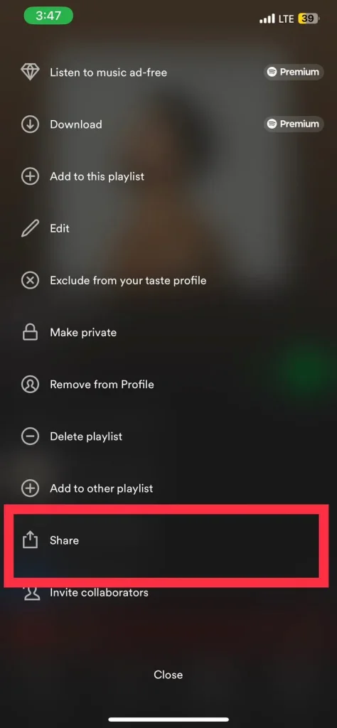 How to Add Friends on Spotify Via Playlist step 4