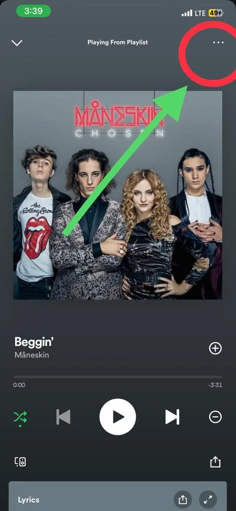 How To Generate Spotify Codes on Phone step 1