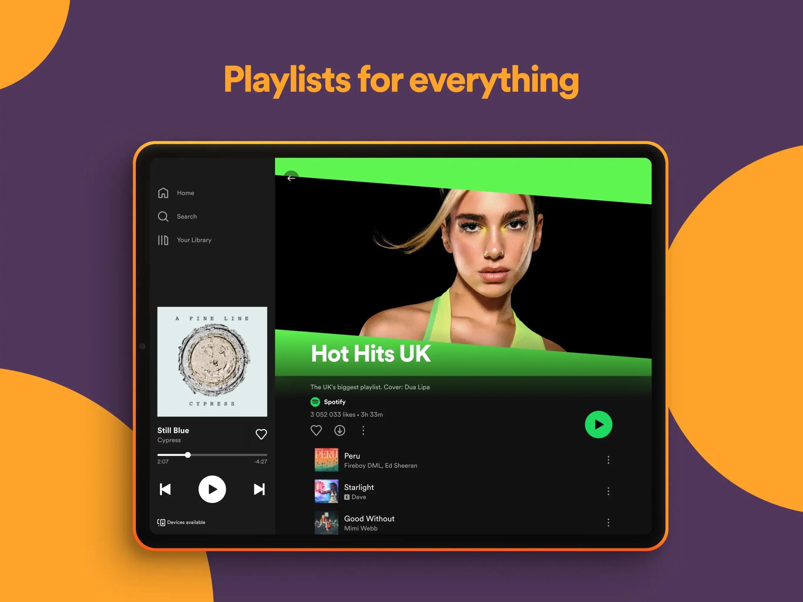 Spotify Compatible with many devices 