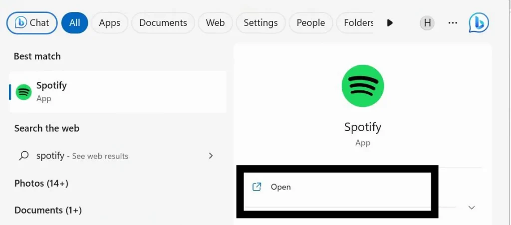 How to share liked songs and playlist on Spotify Pc step 1