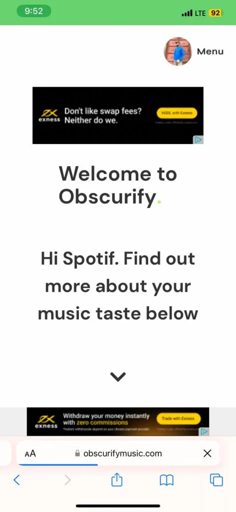 How to get Spotify Obscurity step 4