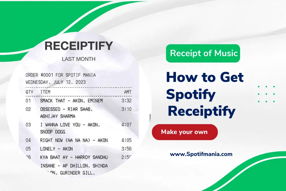 Spotify Receiptify