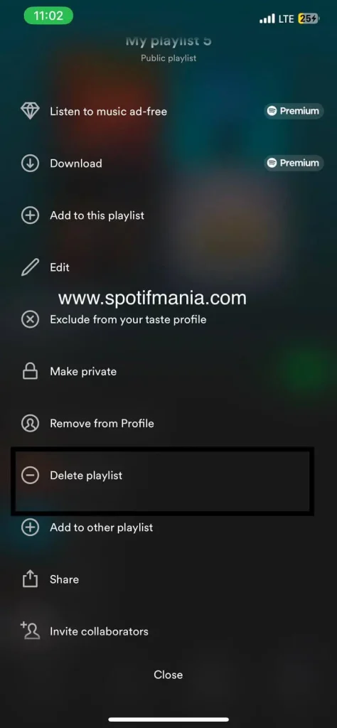 how to clear queue on Spotify step 6