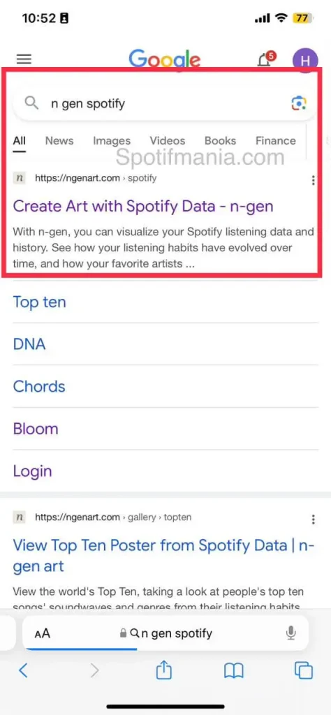 How to get n gen spotify step 1