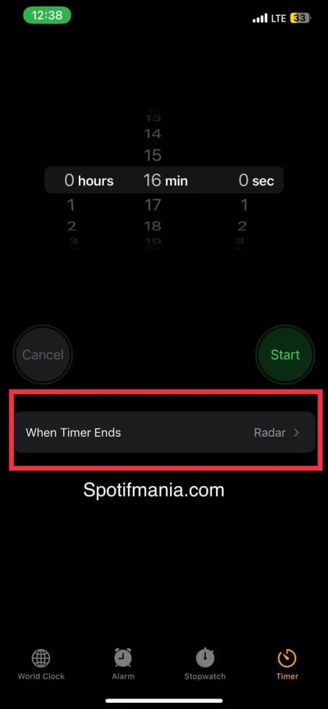stop music on iphone while sleeping via sleep timer on iphone step 3