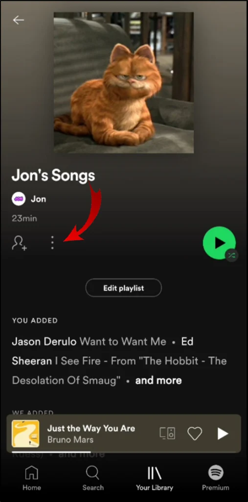 how to delete spotify playlist on android step 3